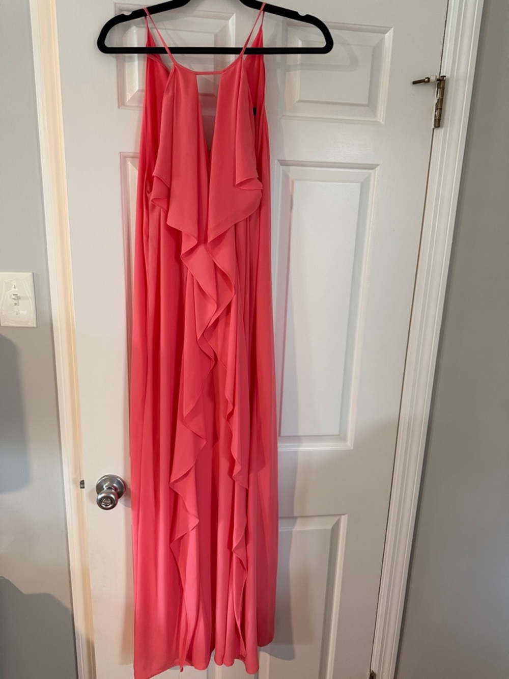 BCBGMaxAzria Coral-Pink Sleeveless Maxi Dress